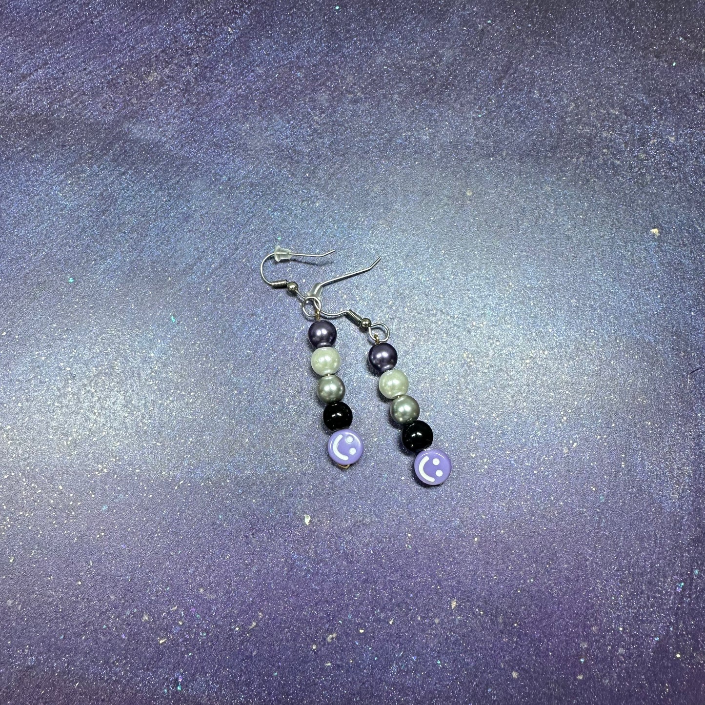 Asexual pride earrings