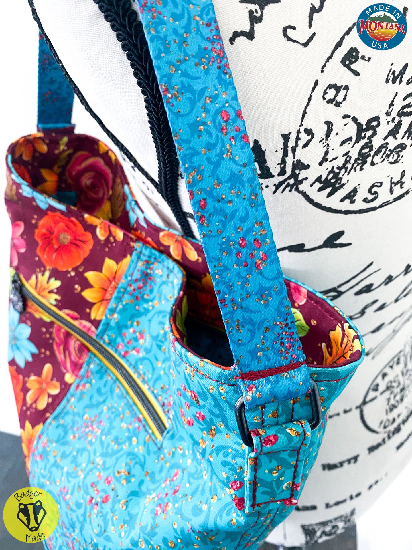 Floral bucket bag