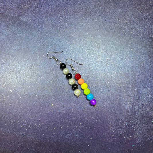 Ally pride earrings