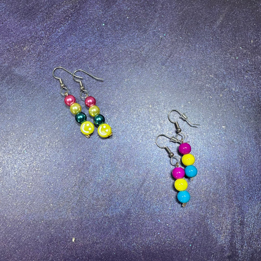 Pansexual pride earrings