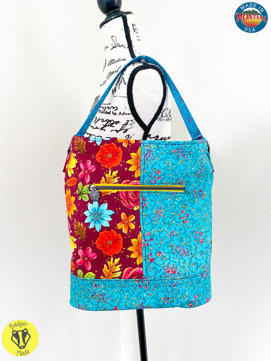 Floral bucket bag